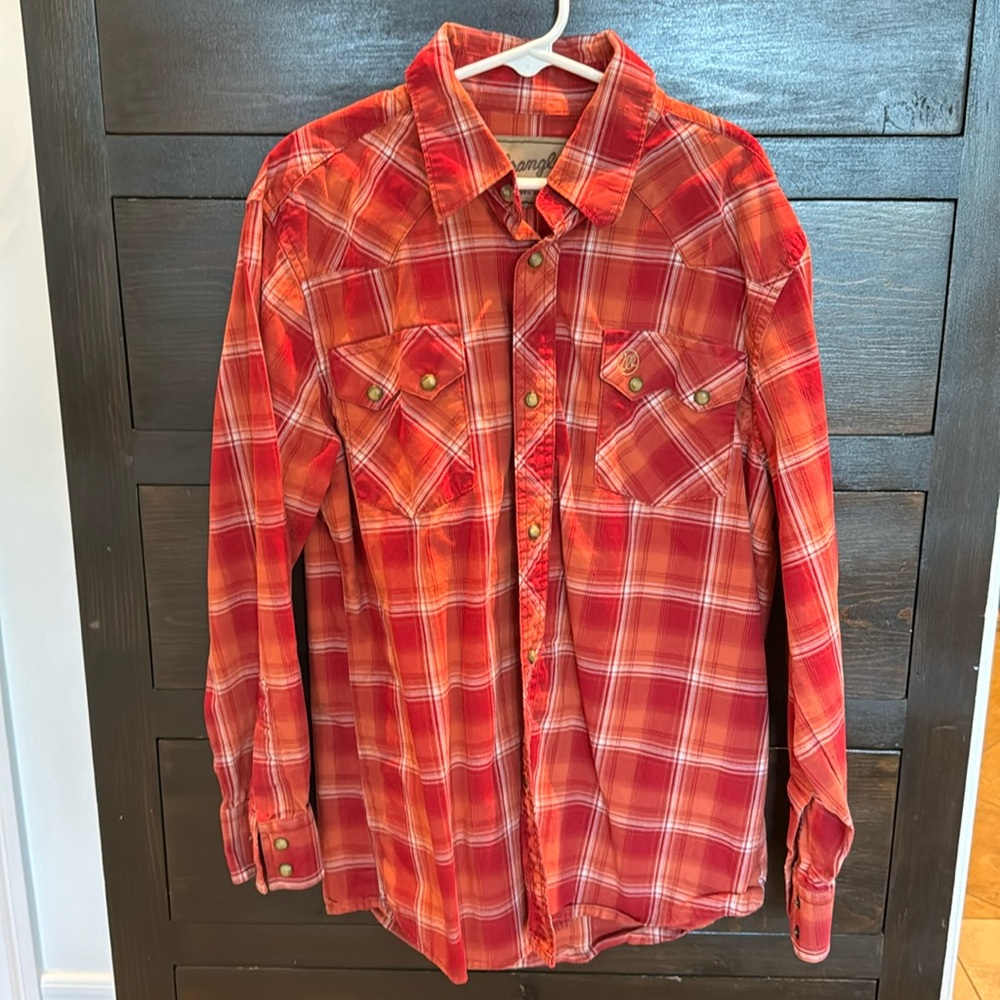 Boy’s WRANGLER RETRO SNAP SHIRT-Size L